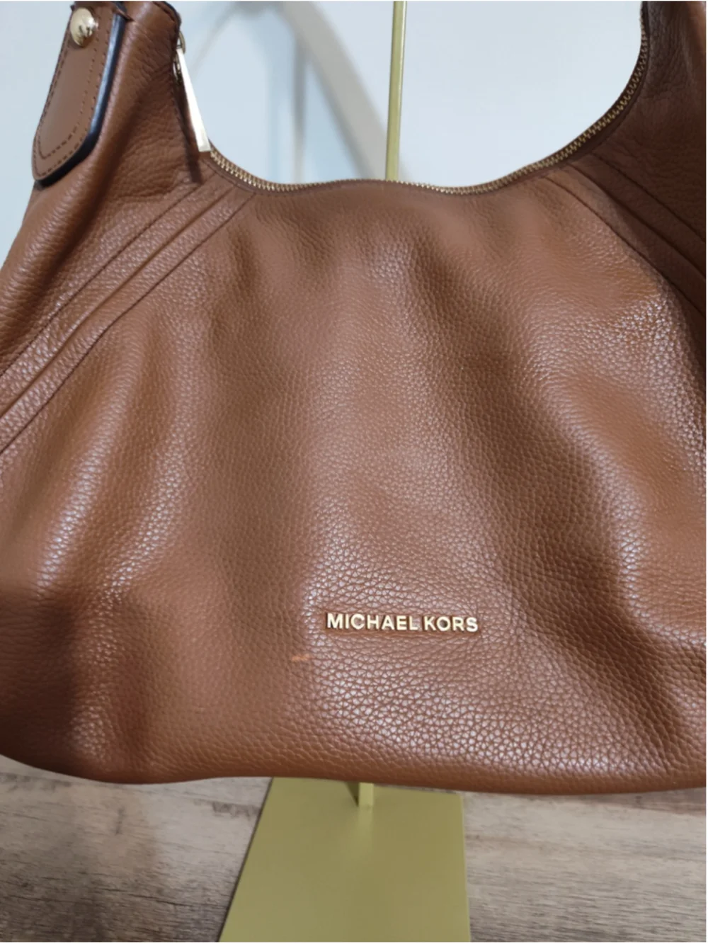 Women's Michael Kors Hobo Bag One Size Brown Gold